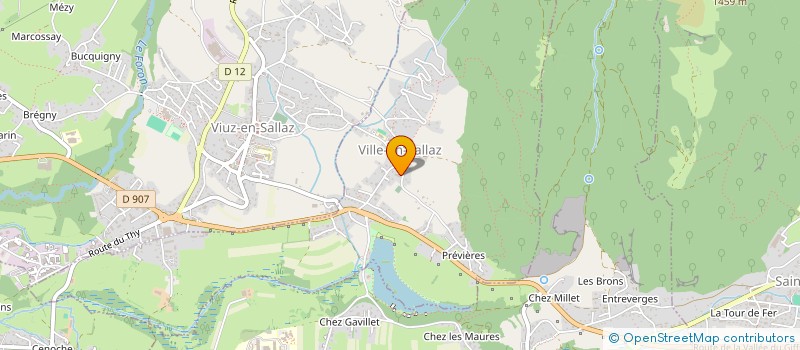 localisation de l'entreprise JMC PLAQUISTE  VILLE-EN-SALLAZ