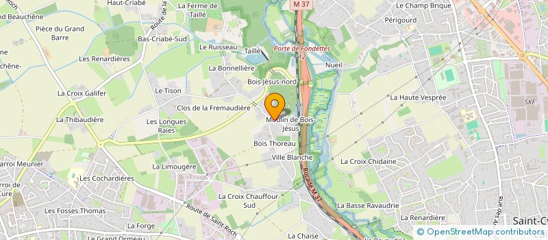 localisation de l'entreprise JMCA FONTAINE à FONDETTES