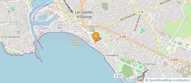 localisation de l'entreprise JMCC&CO à LES SABLES D'OLONNE