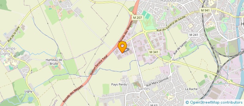 localisation de l'entreprise JMCC IMMO  HALLENNES-LEZ-HAUBOURDIN