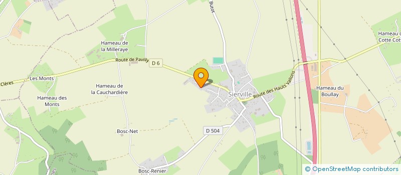 localisation de l'entreprise JMCD  SIERVILLE