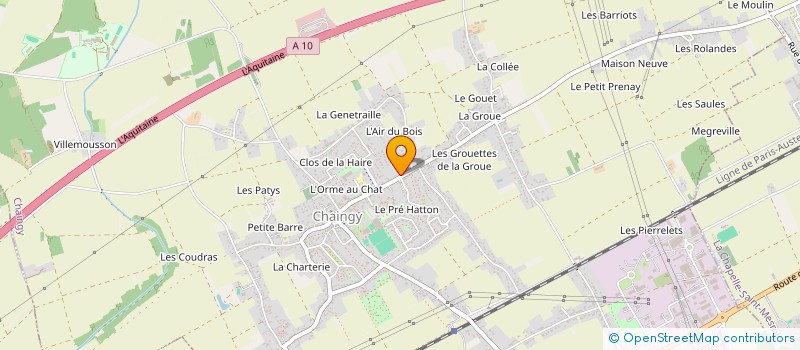 localisation de l'entreprise JMCF à CHAINGY