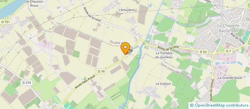 localisation de l'entreprise JMCHT INVEST à SAINT-JULIEN-DE-CONCELLES