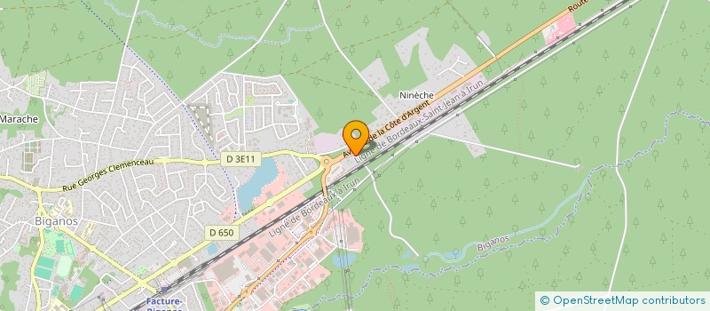 localisation de l'entreprise JMCM  BIGANOS