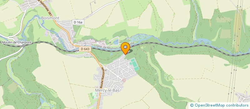 localisation de l'entreprise JMCR  MERCY-LE-BAS