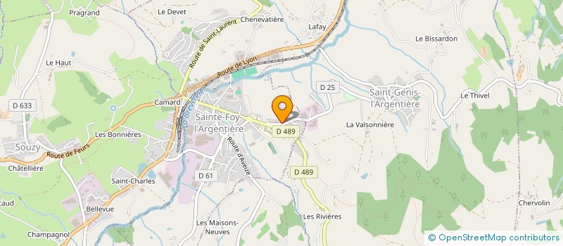 localisation de l'entreprise JMCR CONSEIL  SAINTE FOY L'ARGENTIERE