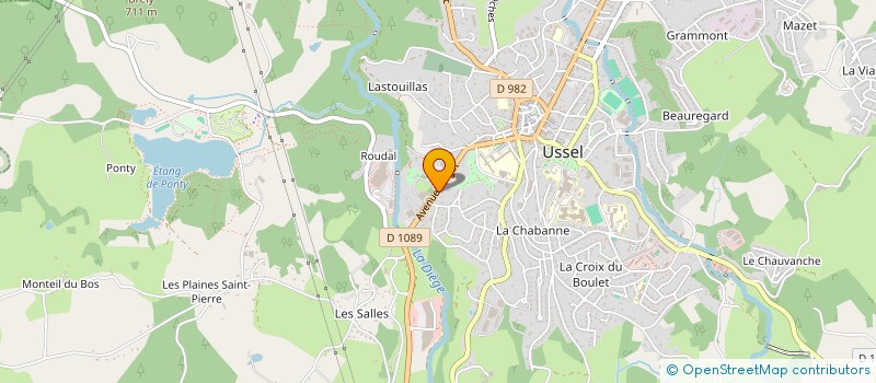 localisation de l'entreprise JMCS à USSEL