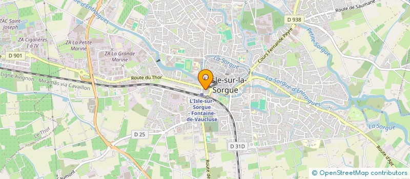 localisation de l'entreprise JMD à L'ISLE-SUR-LA-SORGUE