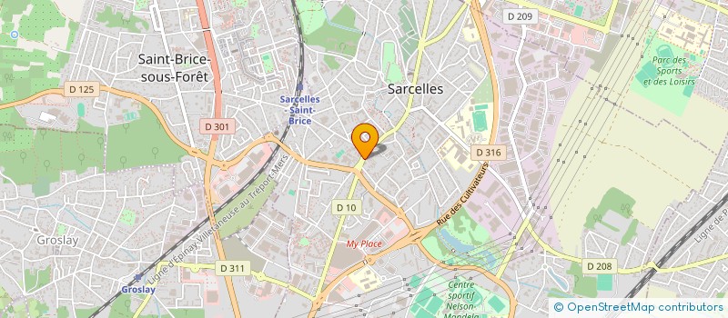 localisation de l'entreprise JMD  SARCELLES