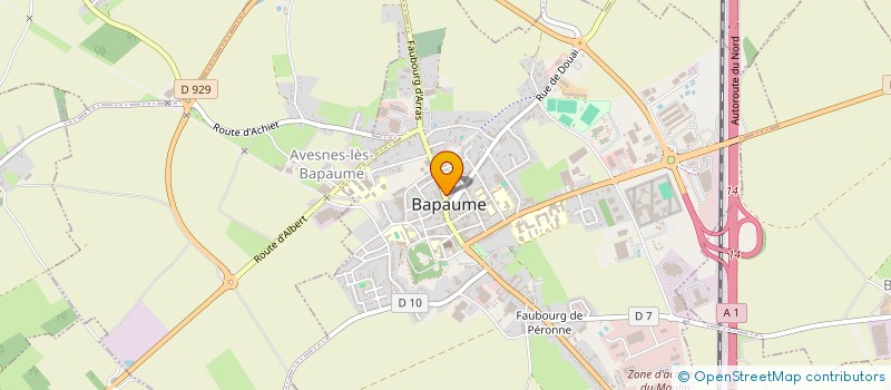 localisation de l'entreprise JMD  BAPAUME