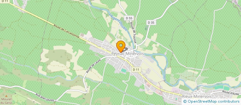 localisation de l'entreprise JMD  PEYRIAC-MINERVOIS