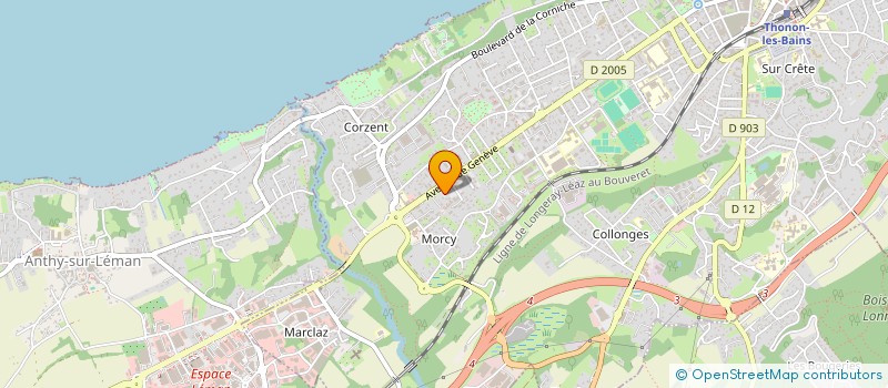 localisation de l'entreprise JMD à THONON-LES-BAINS