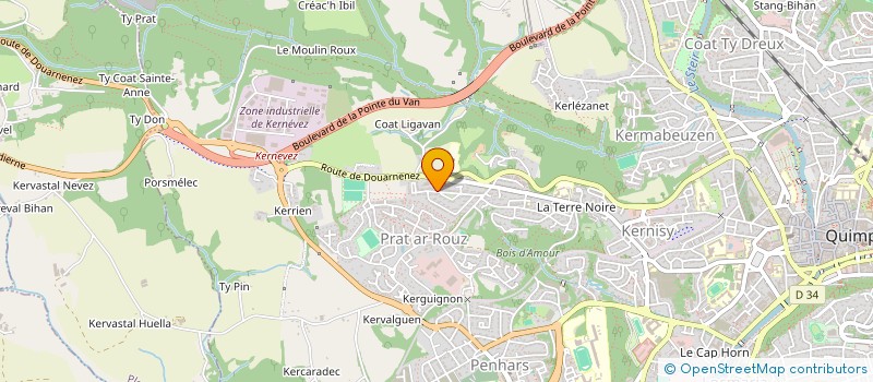 localisation de l'entreprise JMD CUISINES à QUIMPER