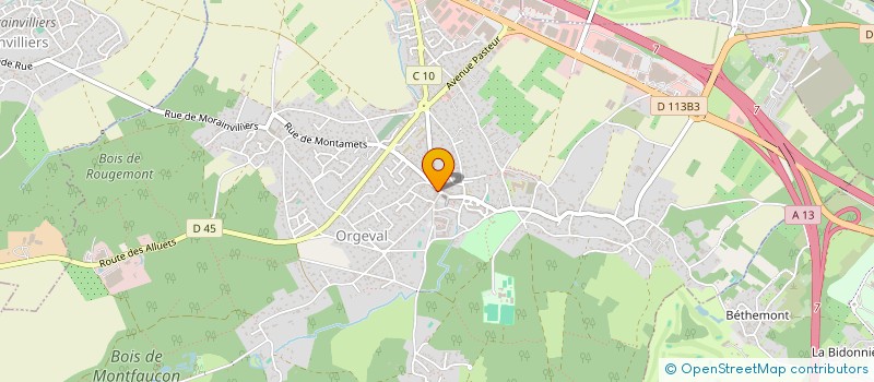 localisation de l'entreprise JMD GESTION à ORGEVAL