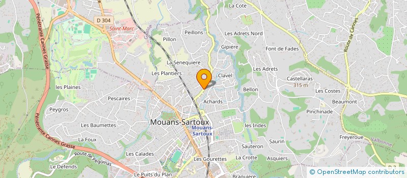 localisation de l'entreprise JMD INVEST  MOUANS-SARTOUX