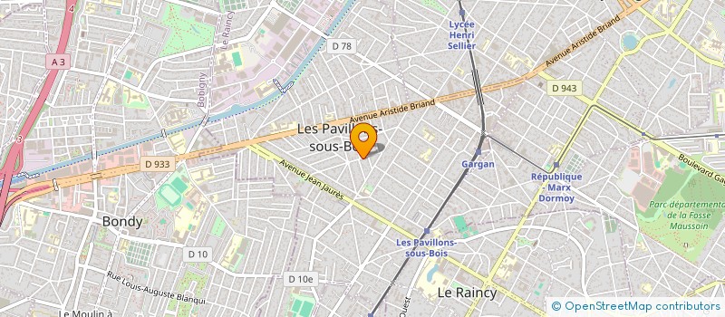 localisation de l'entreprise JMD INVEST à LES PAVILLONS-SOUS-BOIS
