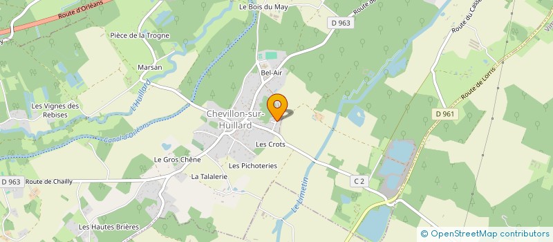 localisation de l'entreprise JMD ISOLATION à CHEVILLON-SUR-HUILLARD