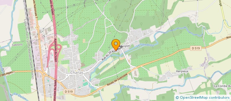 localisation de l'entreprise JMD MACONNERIE  CHANAS