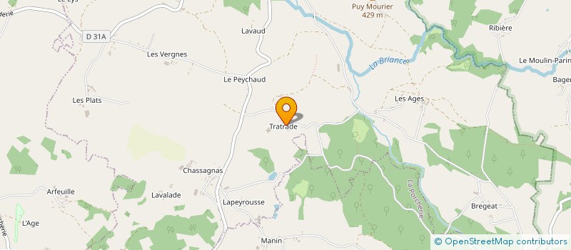 localisation de l'entreprise JMD MENUISERIE à SAINT-VITTE-SUR-BRIANCE