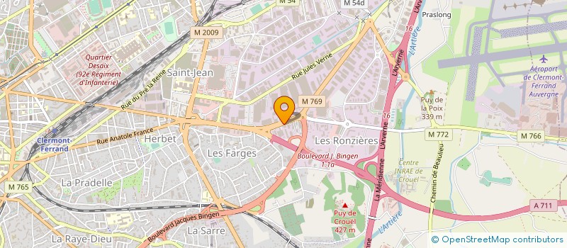 localisation de l'entreprise JMD MOTORS à CLERMONT-FERRAND