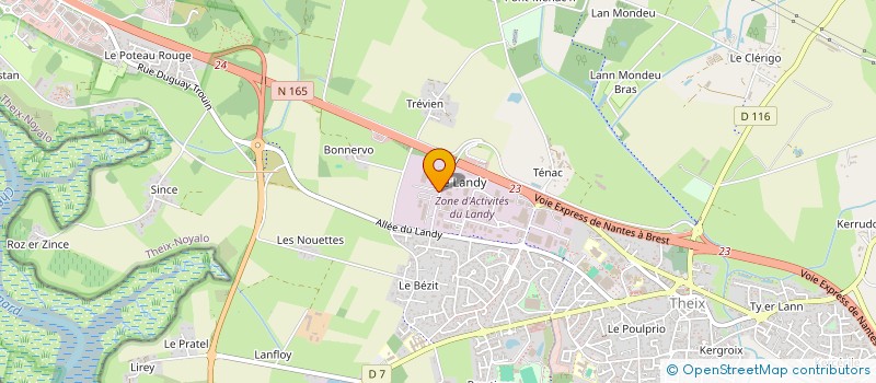 localisation de l'entreprise JME  THEIX-NOYALO