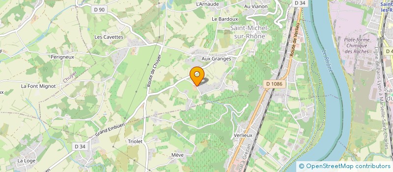 localisation de l'entreprise JME CREATION  SAINT-MICHEL-SUR-RHONE