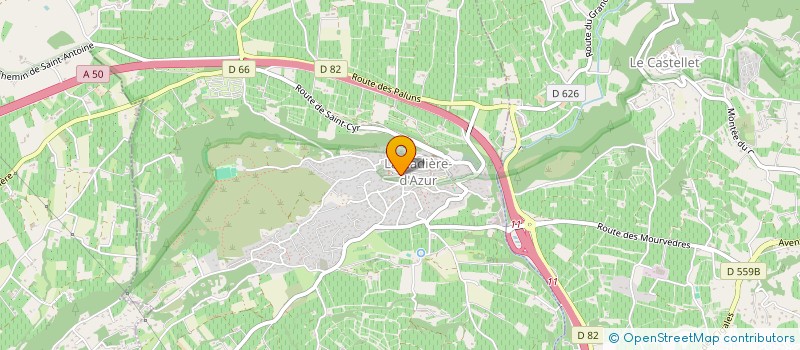 localisation de l'entreprise JME DEVELOPPEMENT à LA CADIERE-D'AZUR