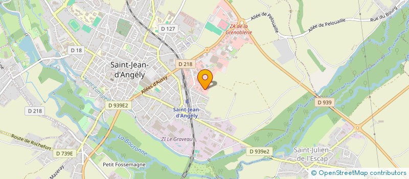 localisation de l'entreprise JME INCENDIE à SAINT-JEAN-D'ANGELY
