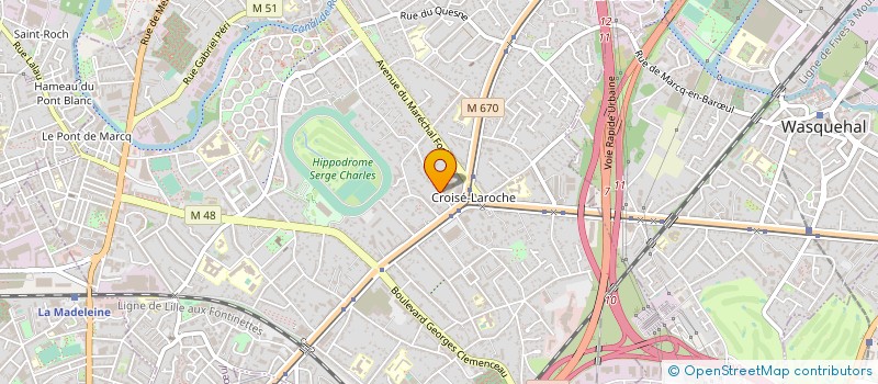 localisation de l'entreprise JME SARL à MARCQ-EN-BARŒUL