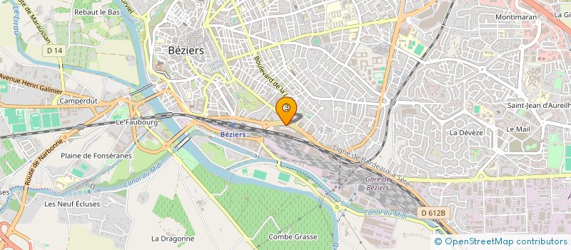 localisation de l'entreprise JMET à BEZIERS