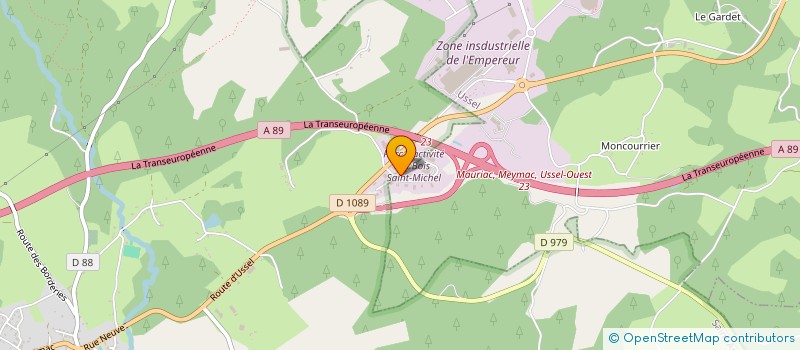 localisation de l'entreprise JMET à USSEL