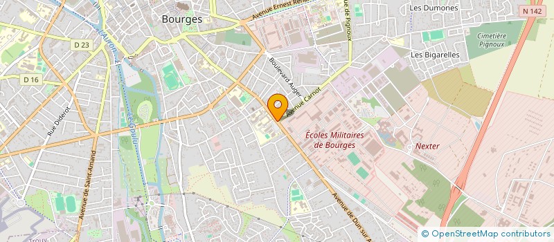 localisation de l'entreprise JMF 18  BOURGES