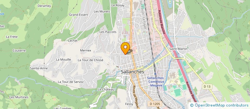 localisation de l'entreprise JMF à SALLANCHES