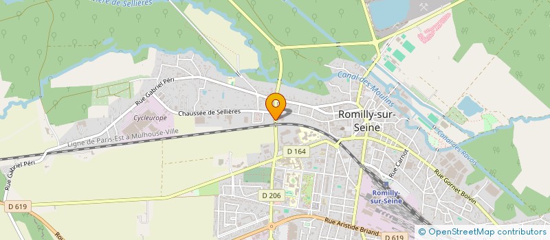 localisation de l'entreprise JMF à ROMILLY-SUR-SEINE