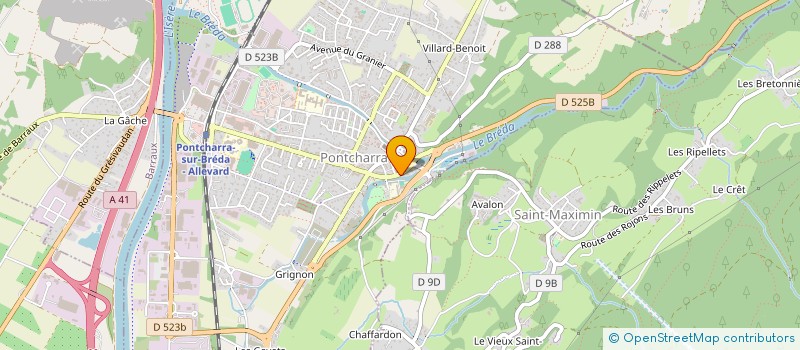 localisation de l'entreprise JMF  PONTCHARRA