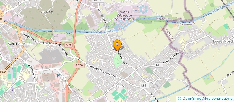 localisation de l'entreprise JMF AFFRETEMENT à LEERS