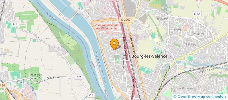 localisation de l'entreprise JMF BATIMENT SERVICES  BOURG-LES-VALENCE