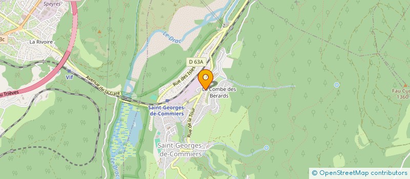 localisation de l'entreprise JMF CHARPENTE  SAINT-GEORGES-DE-COMMIERS