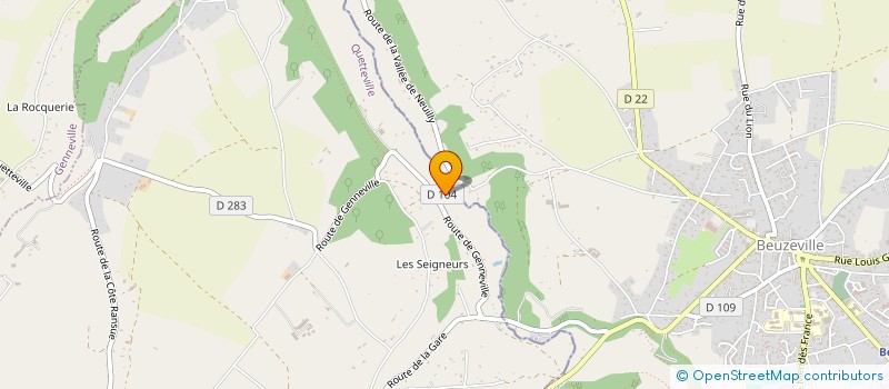 localisation de l'entreprise JMF DEVELOPPEMENT  QUETTEVILLE