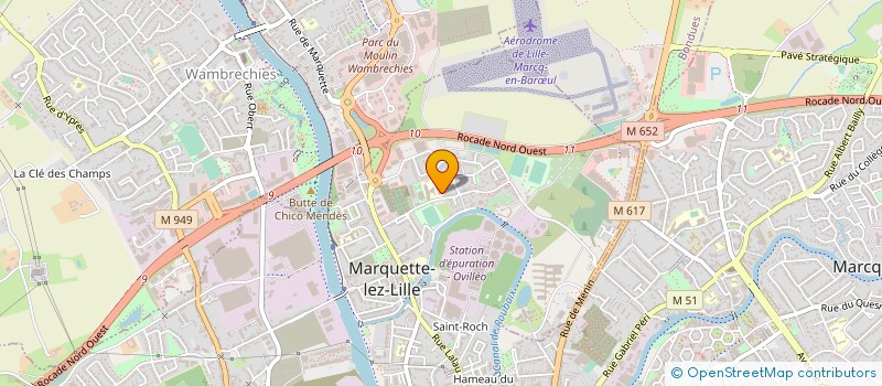 localisation de l'entreprise JMF ELECTRICITE à MARQUETTE-LEZ-LILLE