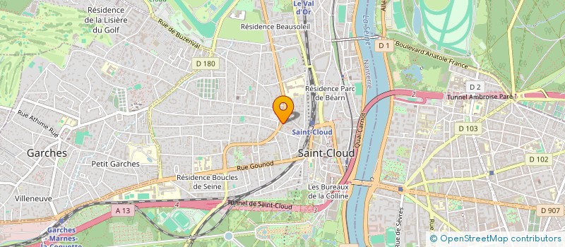 localisation de l'entreprise JMF PARTICIPATIONS à SAINT-CLOUD