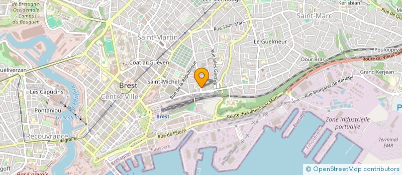localisation de l'entreprise JMF2 à BREST