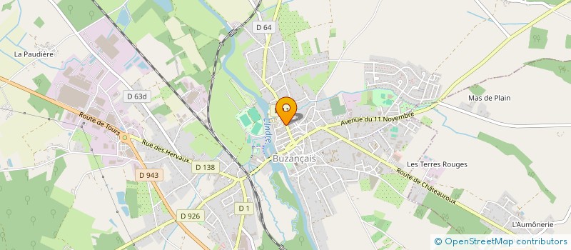 localisation de l'entreprise JMFB à BUZANCAIS