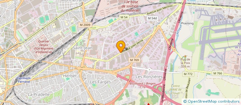 localisation de l'entreprise JMFD  CLERMONT-FERRAND