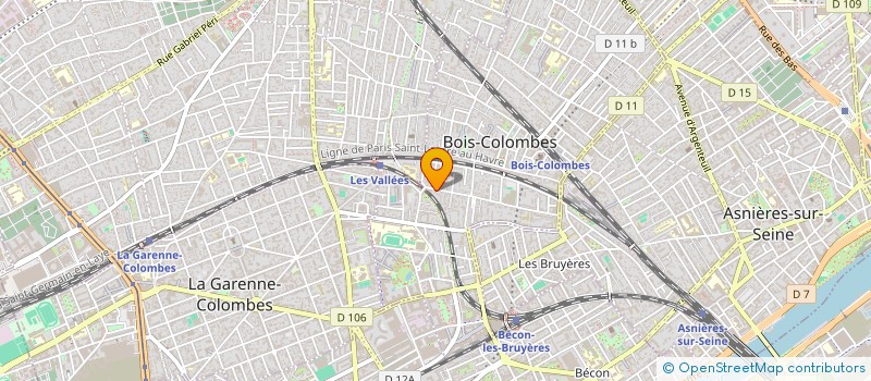 localisation de l'entreprise JMFP à BOIS-COLOMBES