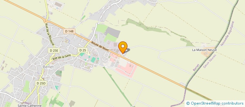 localisation de l'entreprise JMFR  BENET