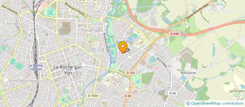 localisation de l'entreprise JMG à LA ROCHE-SUR-YON