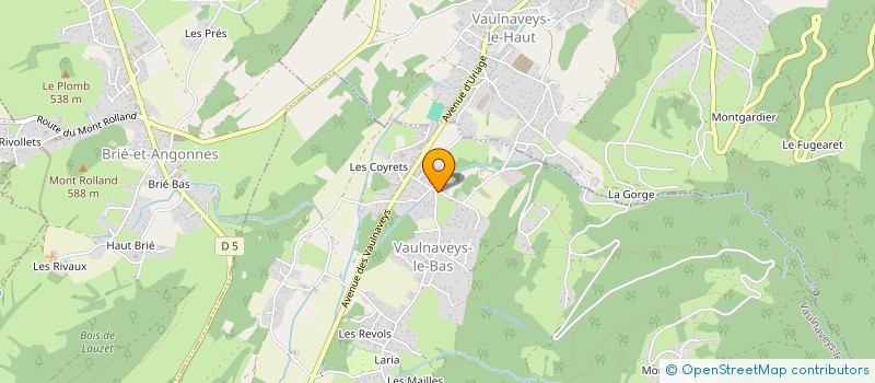 localisation de l'entreprise JMG  VAULNAVEYS-LE-BAS