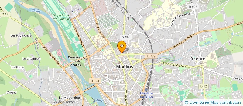 localisation de l'entreprise JMG à MOULINS