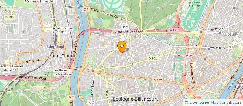 localisation de l'entreprise JMG à BOULOGNE-BILLANCOURT